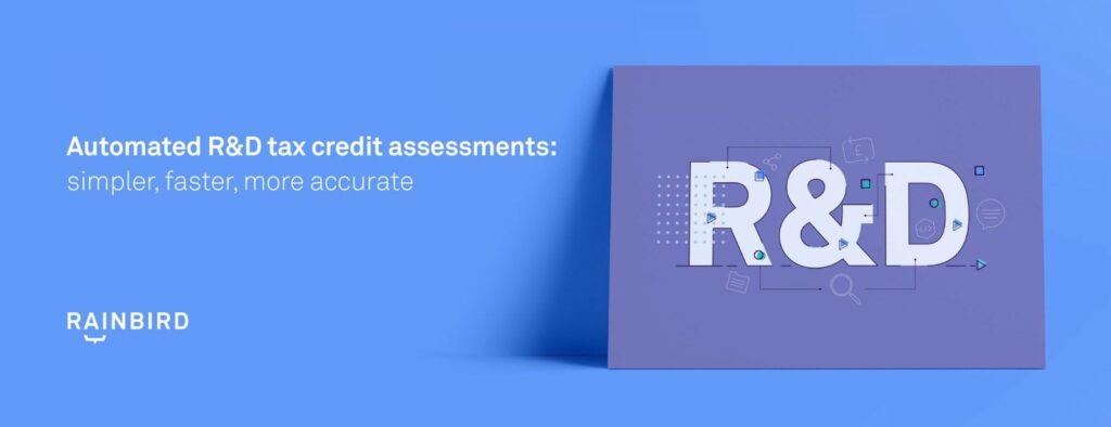 Automated R&D tax credit assessments