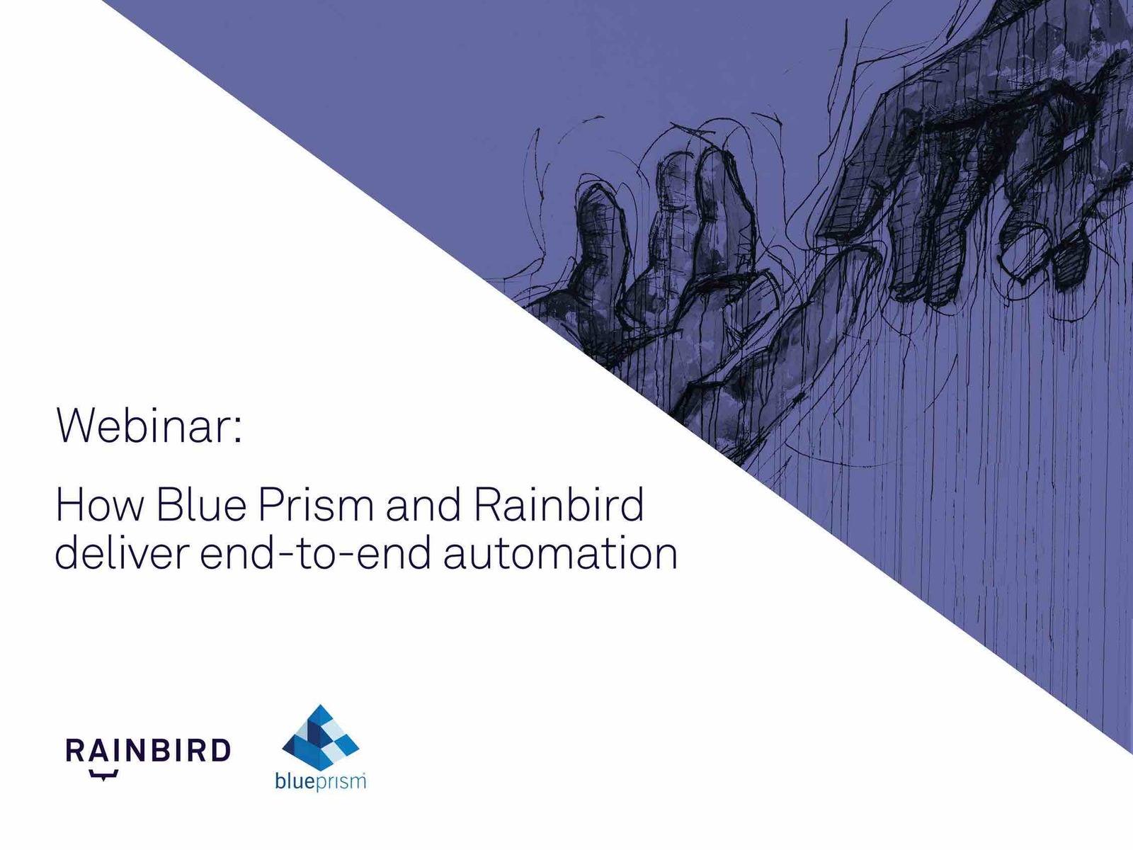 Free webinar: Blue Prism + Rainbird integration demo webinar