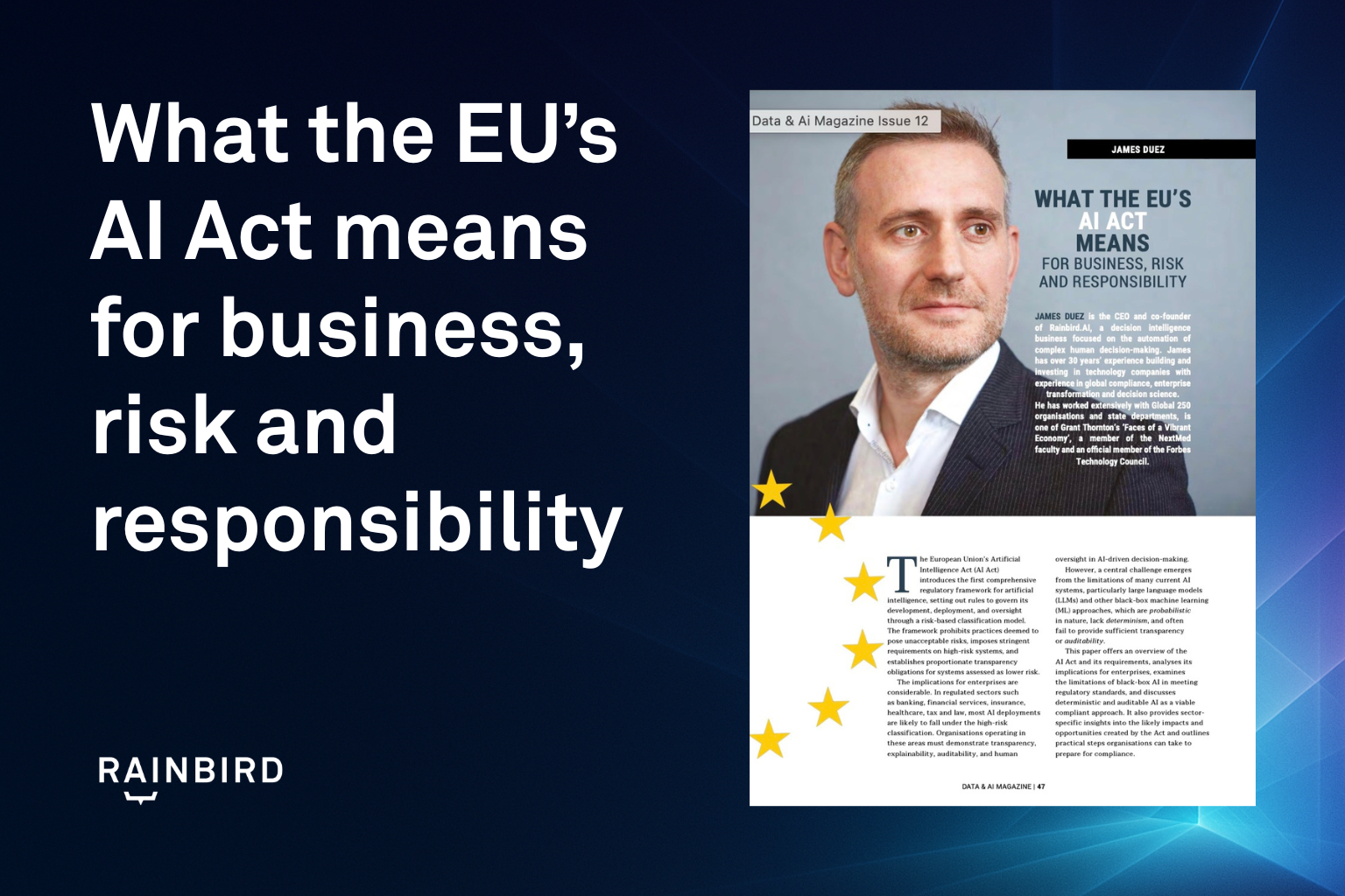 What the EU’s AI Act Means for Business, Risk and Responsibility