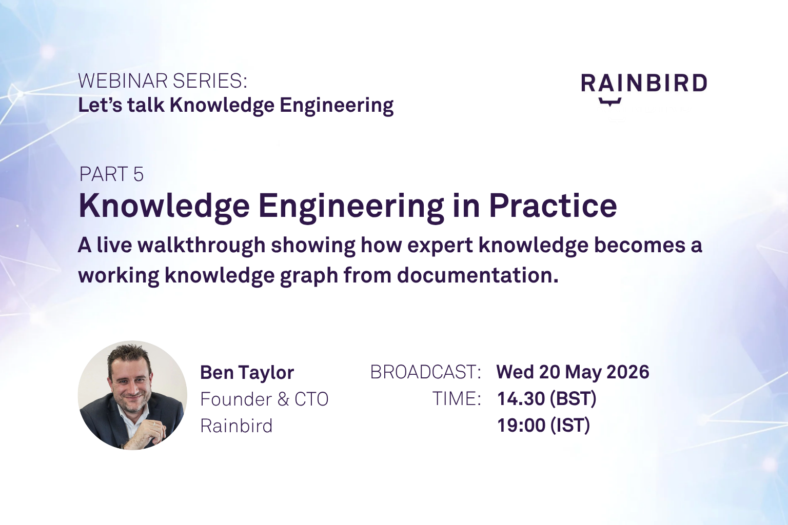 WEBINAR 4: Panel with Rainbird Knowledge Engineers